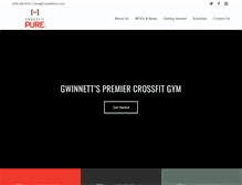 Tablet Screenshot of crossfitpure.com